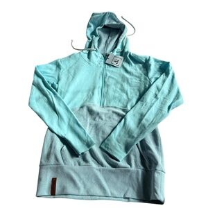 BUNDLE 2/$50 NWT aqua half zip Ampersand sweatshirt